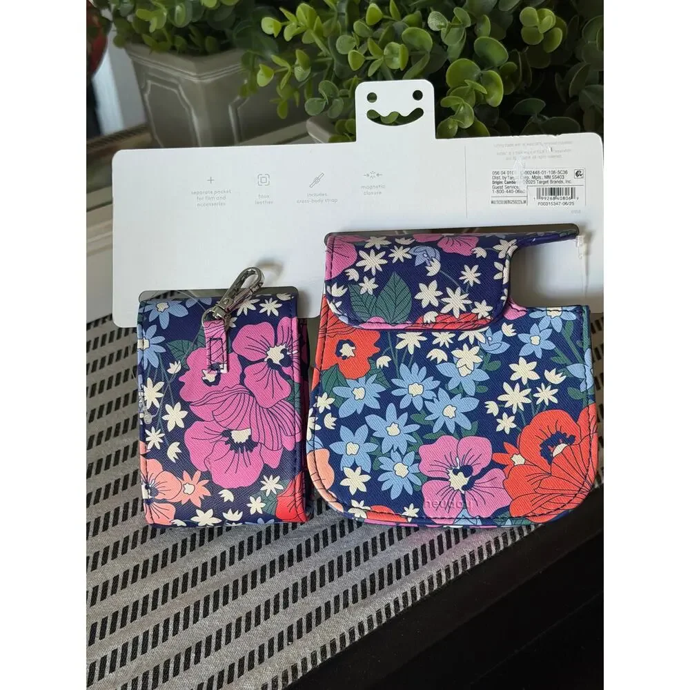 Heyday Poppy Flowers Camera Case for Fujifilm Instax Mini 12 NWT